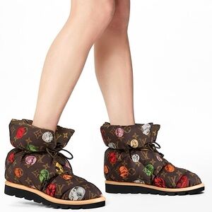 BRAND NEW Louis Vuitton x Fornasetti Limited Edition Monogram Ankle Boots